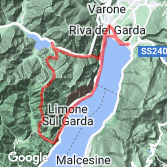 Mapa Lago di Garda – Ponale Belvedere Loop from Riva del Garda